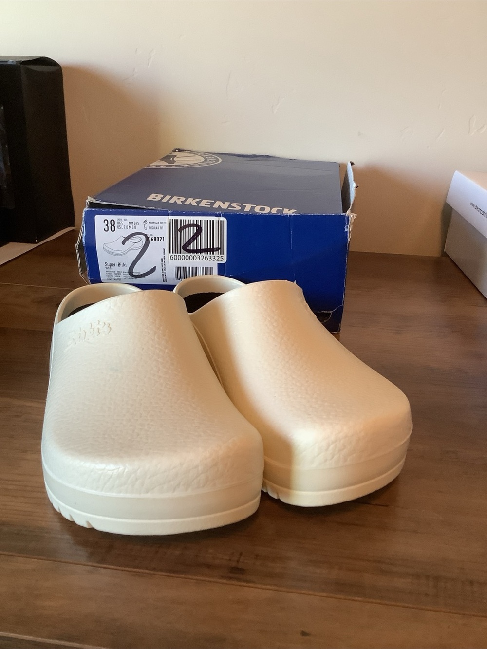 Birkenstock Super-Birki Clogs in white